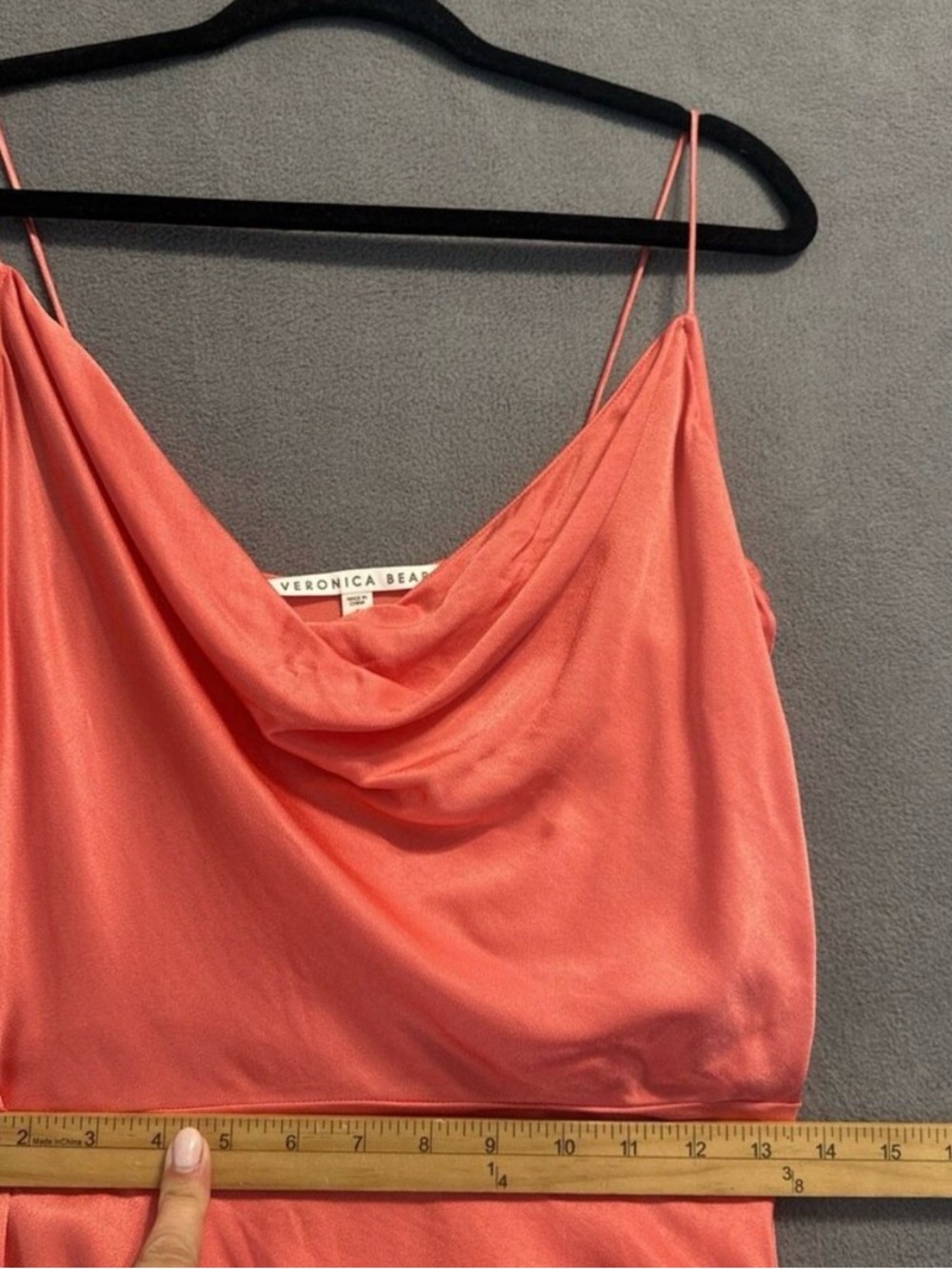 Veronica Beard Natasha Dress in Bright Coral - Picture 10 of 12